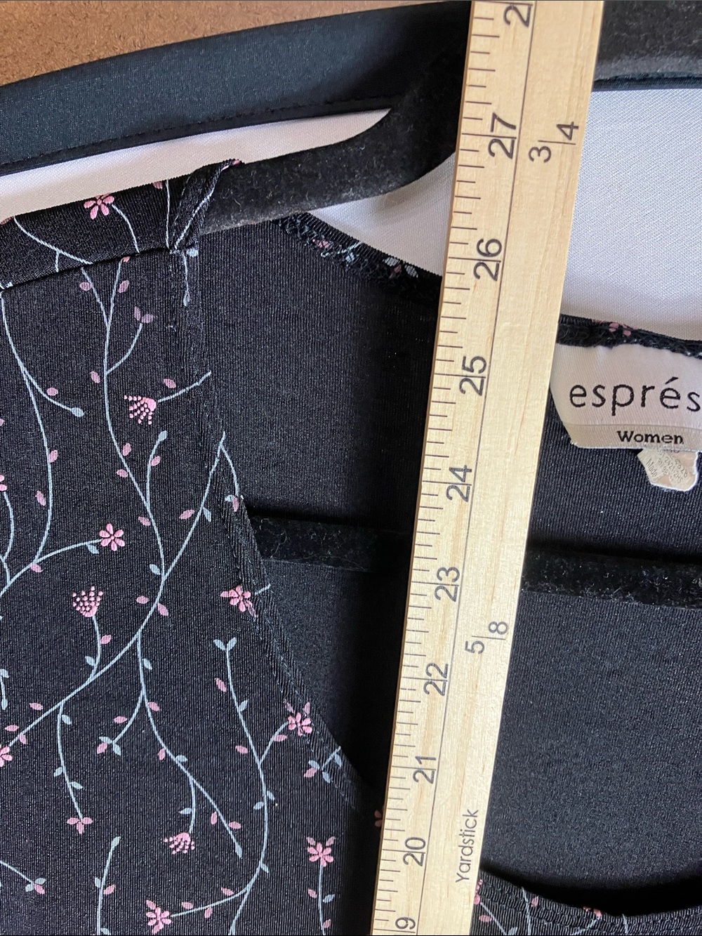 Espressa Black Floral Scoop Neck Blouse - Picture 5 of 8